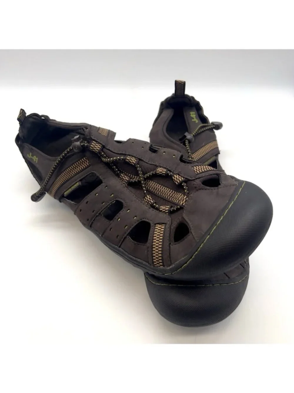 J 41 Jeep Adventure On Groove II Athletic Water Sandal Shoes Brown Mens Shoe 10M